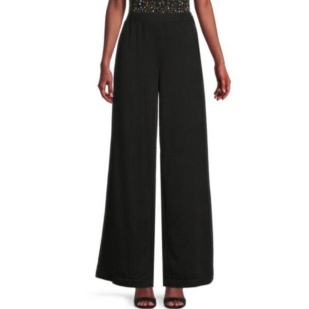 Area Stars Black Wide Leg Lounge Pants - L